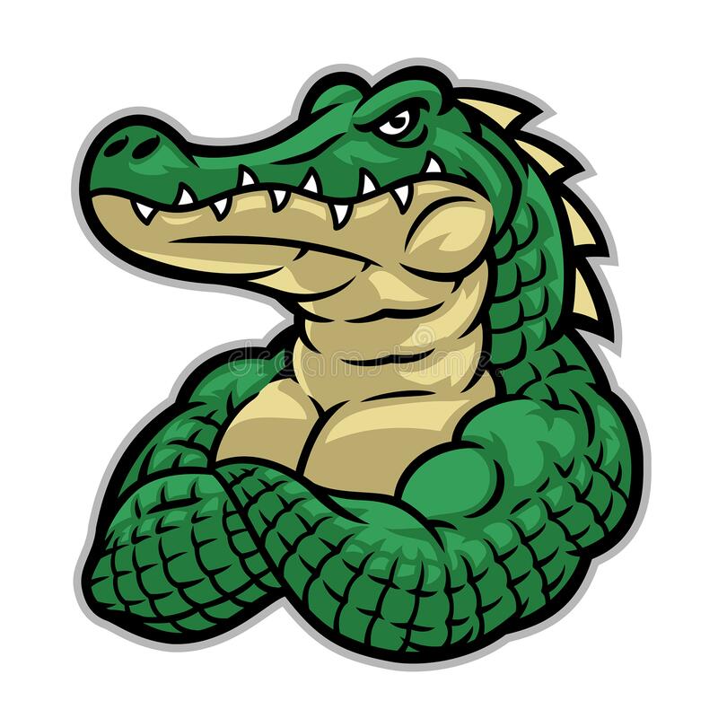 Detail Crocodile Vector Nomer 13