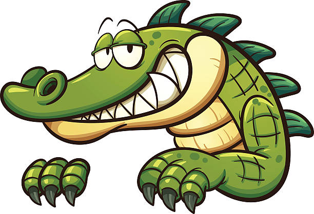 Detail Crocodile Vector Nomer 17
