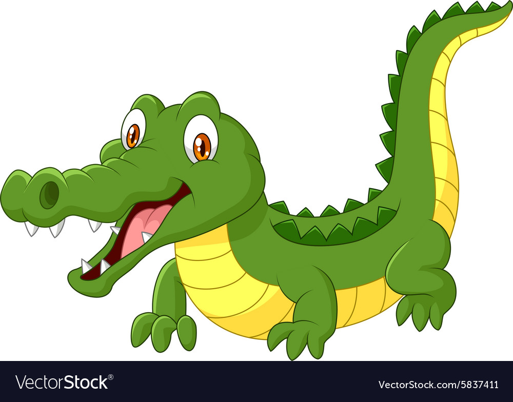 Detail Crocodile Vector Nomer 21