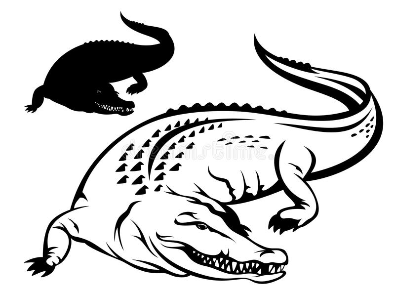 Detail Crocodile Vector Nomer 22
