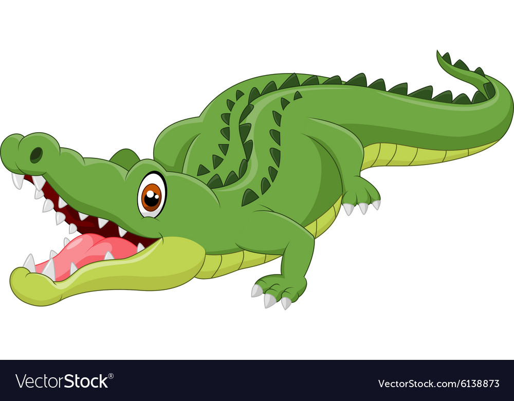 Detail Crocodile Vector Nomer 24