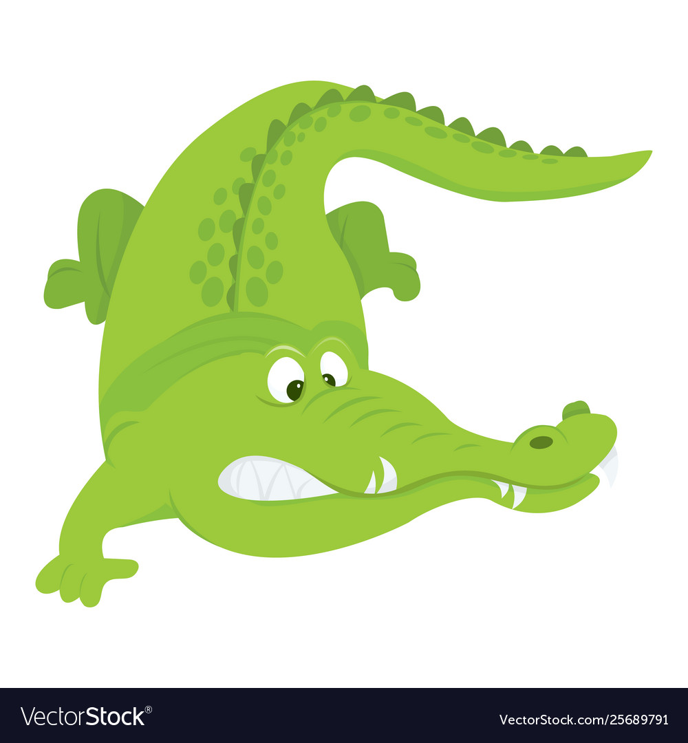 Detail Crocodile Vector Nomer 28