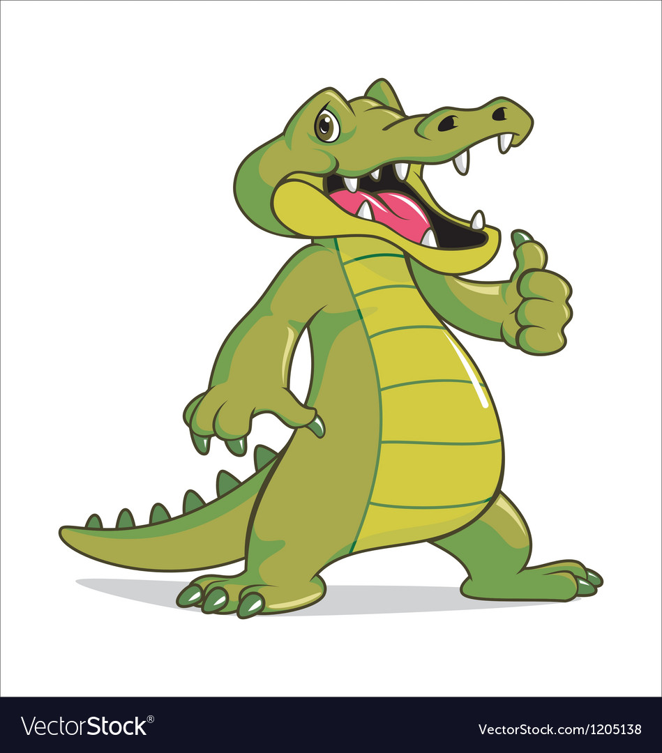 Detail Crocodile Vector Nomer 30
