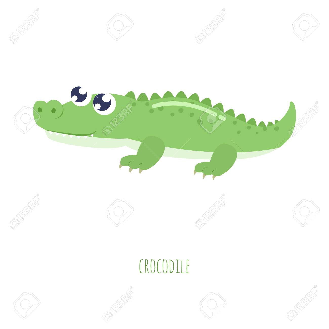 Detail Crocodile Vector Nomer 56