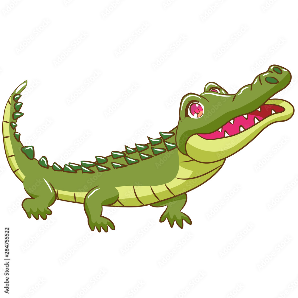 Detail Crocodile Vector Nomer 57
