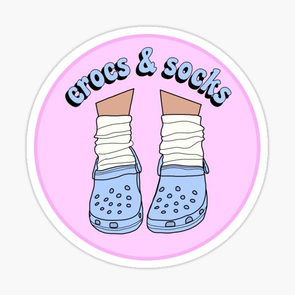 Crocs And Socks Sticker - KibrisPDR