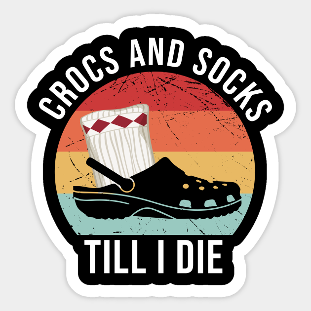 Detail Crocs And Socks Sticker Nomer 24