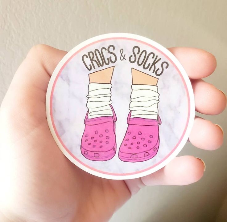 Detail Crocs And Socks Sticker Nomer 25