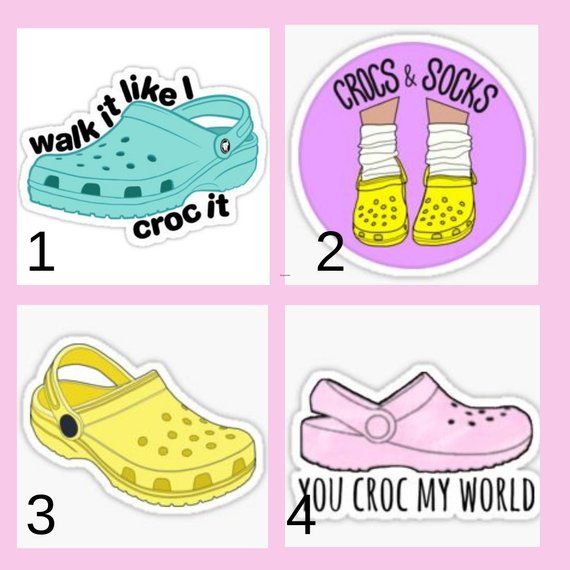 Detail Crocs And Socks Sticker Nomer 39