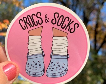 Detail Crocs And Socks Sticker Nomer 57
