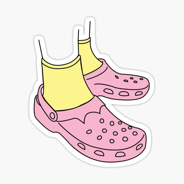 Detail Crocs And Socks Sticker Nomer 7