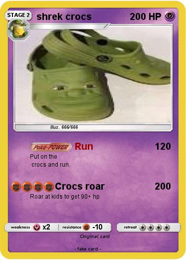 Detail Crocs Shrek Nomer 44