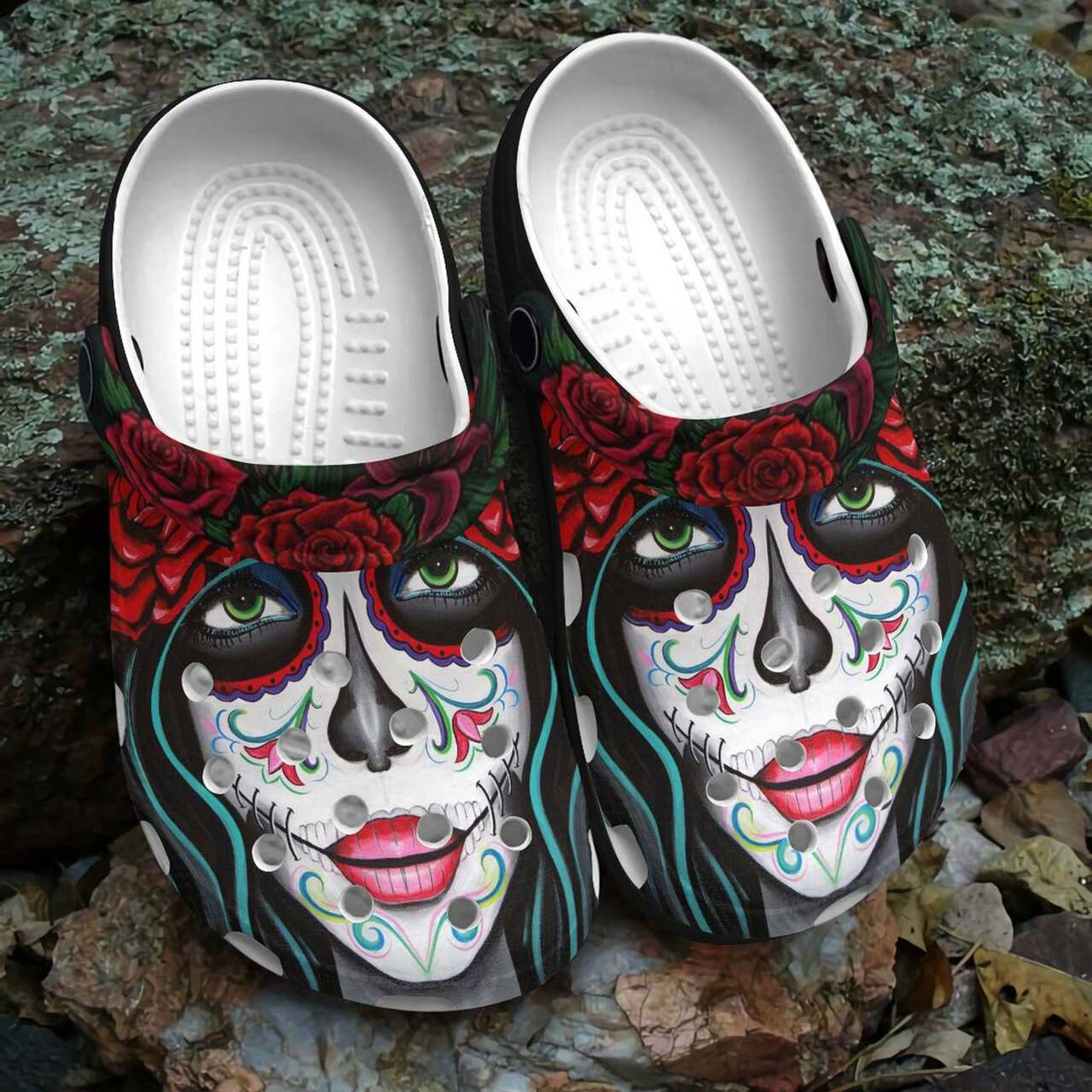 Detail Crocs Sugar Skull Nomer 28