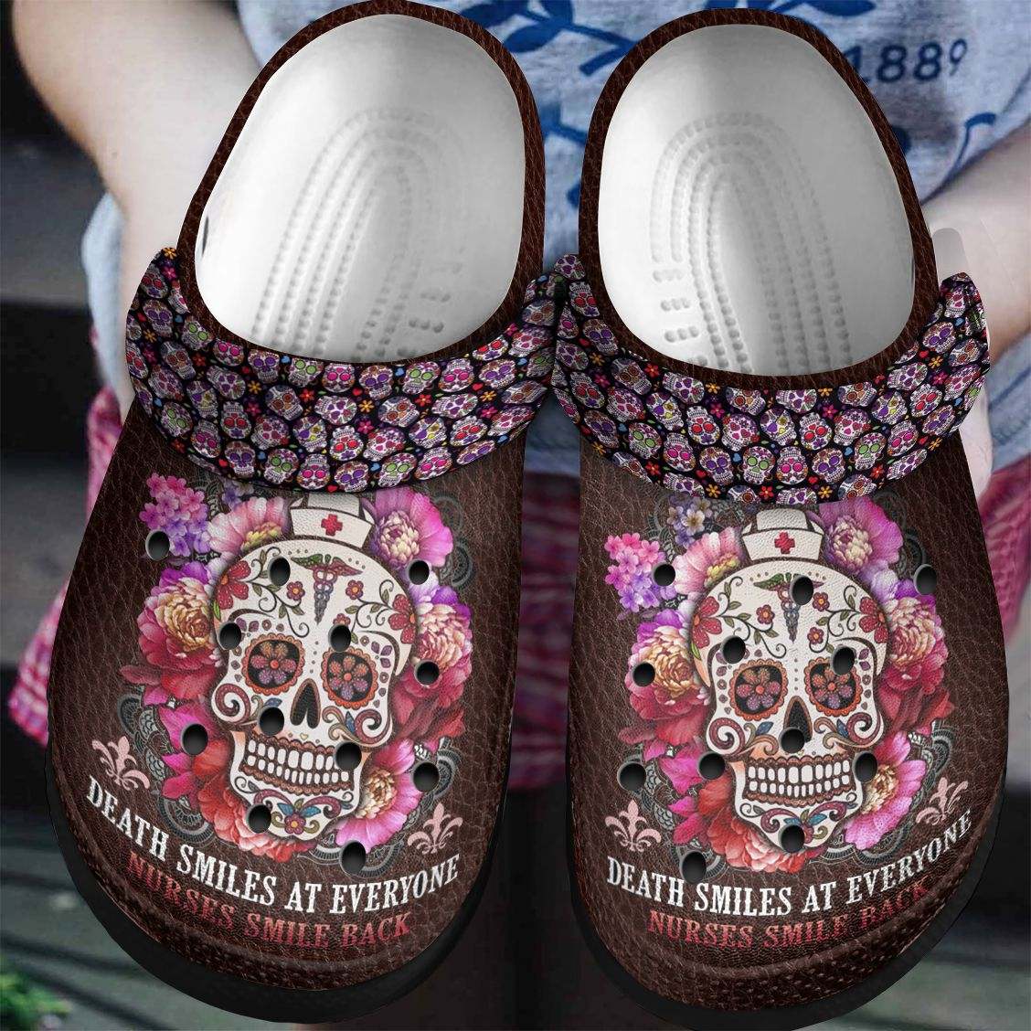 Detail Crocs Sugar Skull Nomer 29