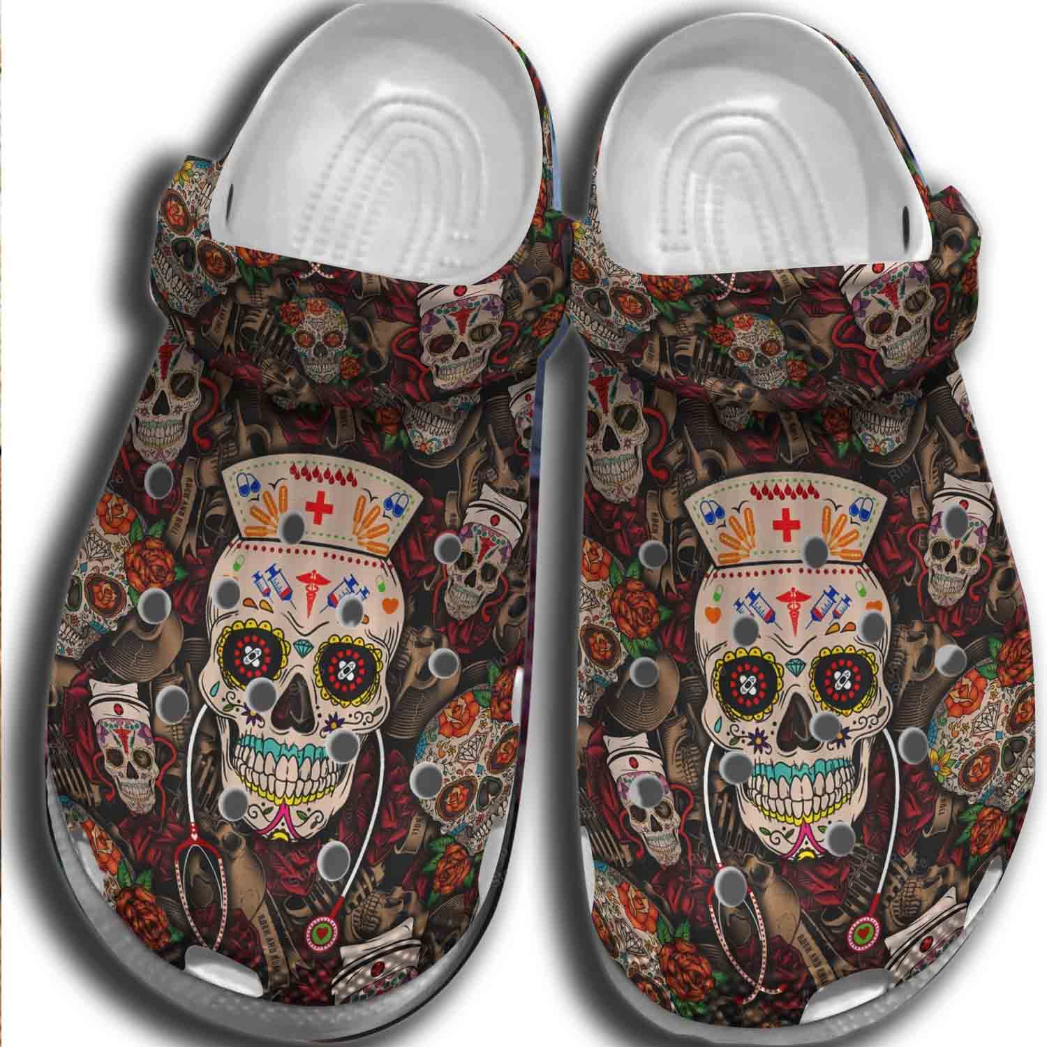 Detail Crocs Sugar Skull Nomer 8