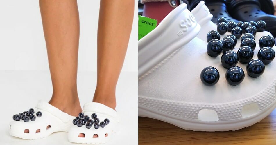 Detail Crocs With Pearls Nomer 25