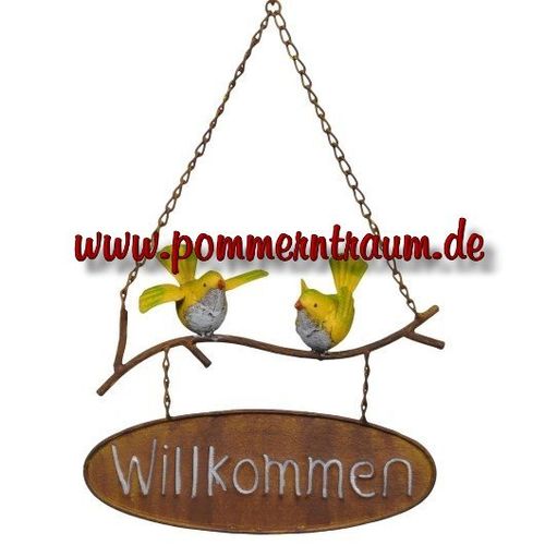 Detail Willkommen Schild Metall Nomer 28