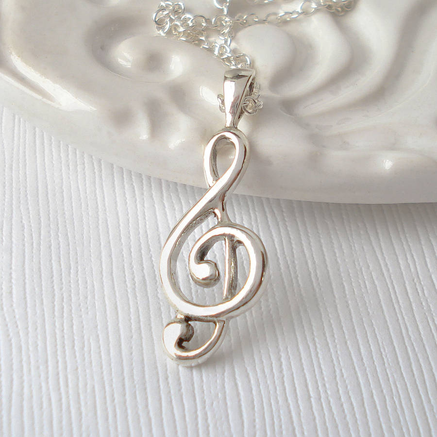 Detail G Clef Necklace Nomer 7