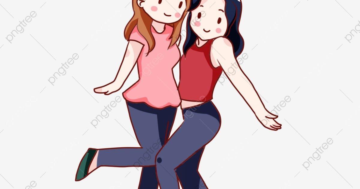 Gambar Persahabatan Animasi 2 Perempuan 1 Laki Laki - KibrisPDR