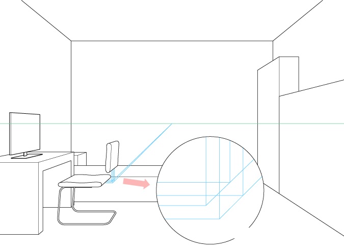 Detail Gambar Perspektif Kursi Nomer 10