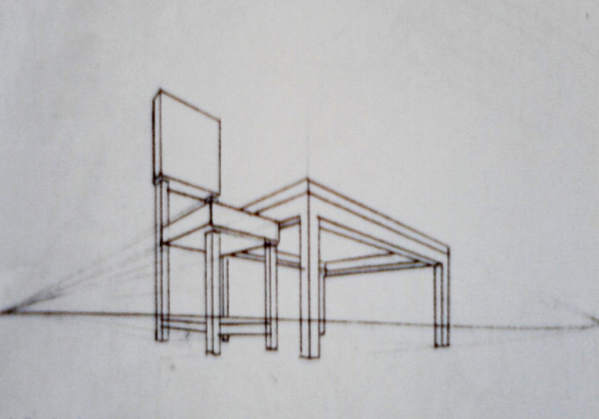 Detail Gambar Perspektif Kursi Nomer 8