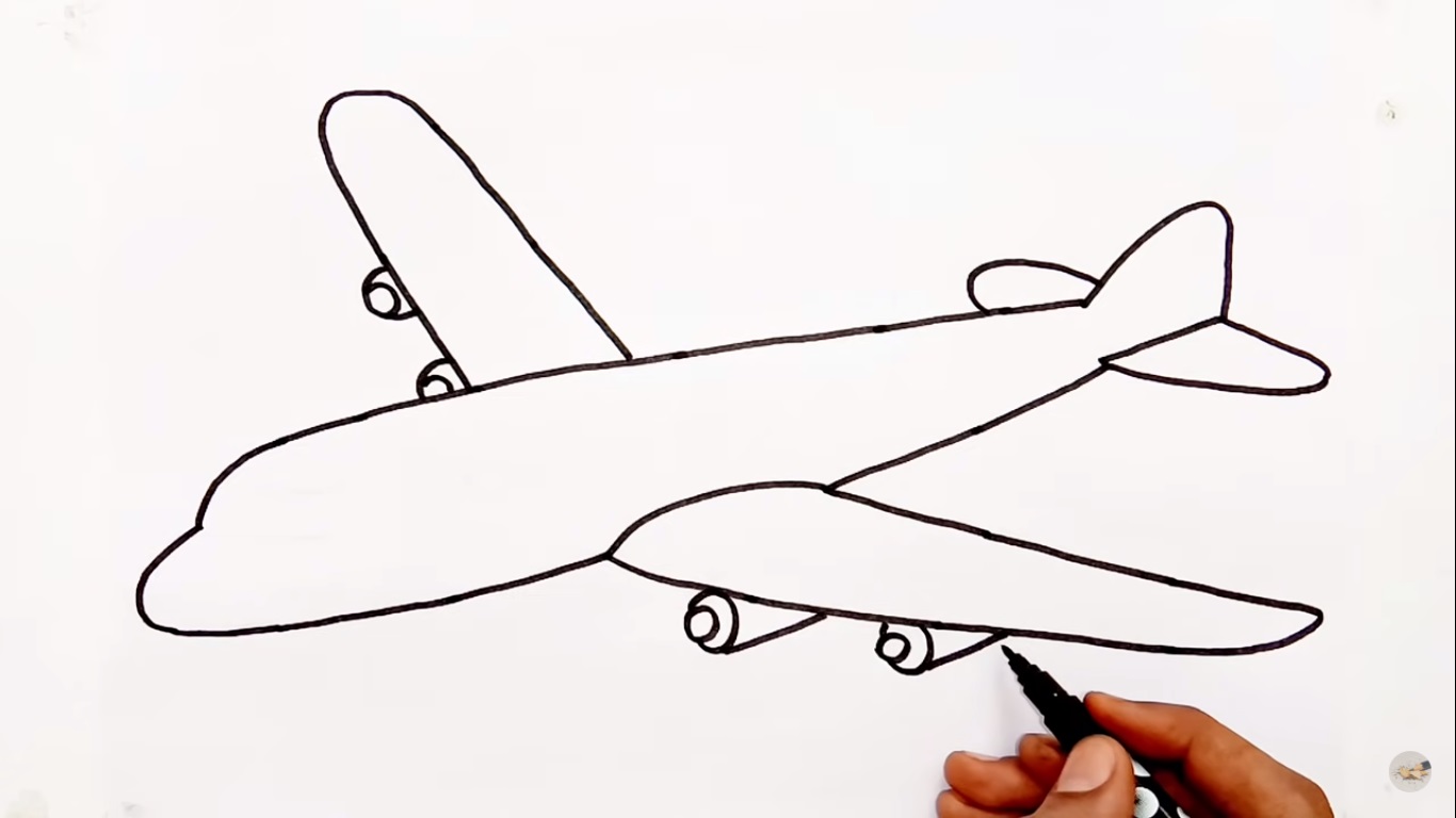 Detail Gambar Pesawat Kartun Mudah Nomer 16