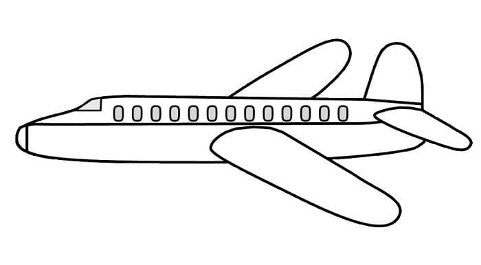 Detail Gambar Pesawat Kartun Mudah Nomer 17