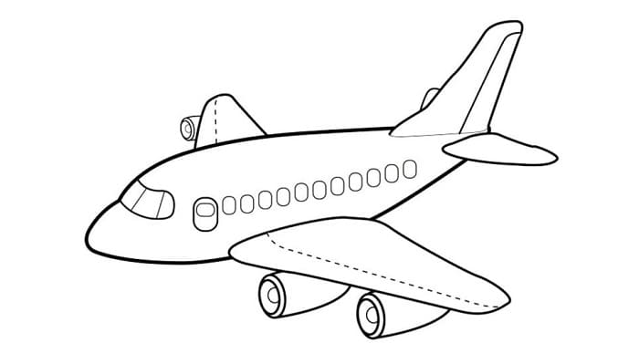 Detail Gambar Pesawat Kartun Mudah Nomer 6