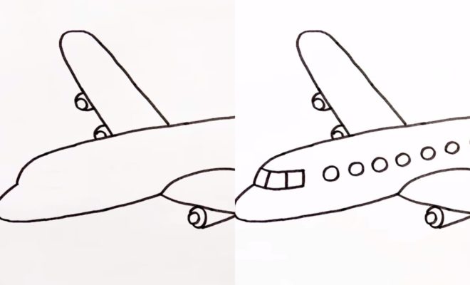 Download Gambar Pesawat Kartun Mudah Nomer 9