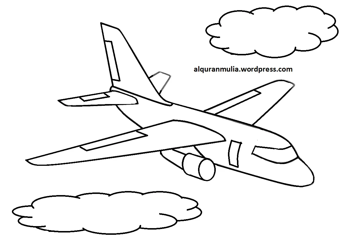 Detail Gambar Pesawat Terbang Sketsa Nomer 2