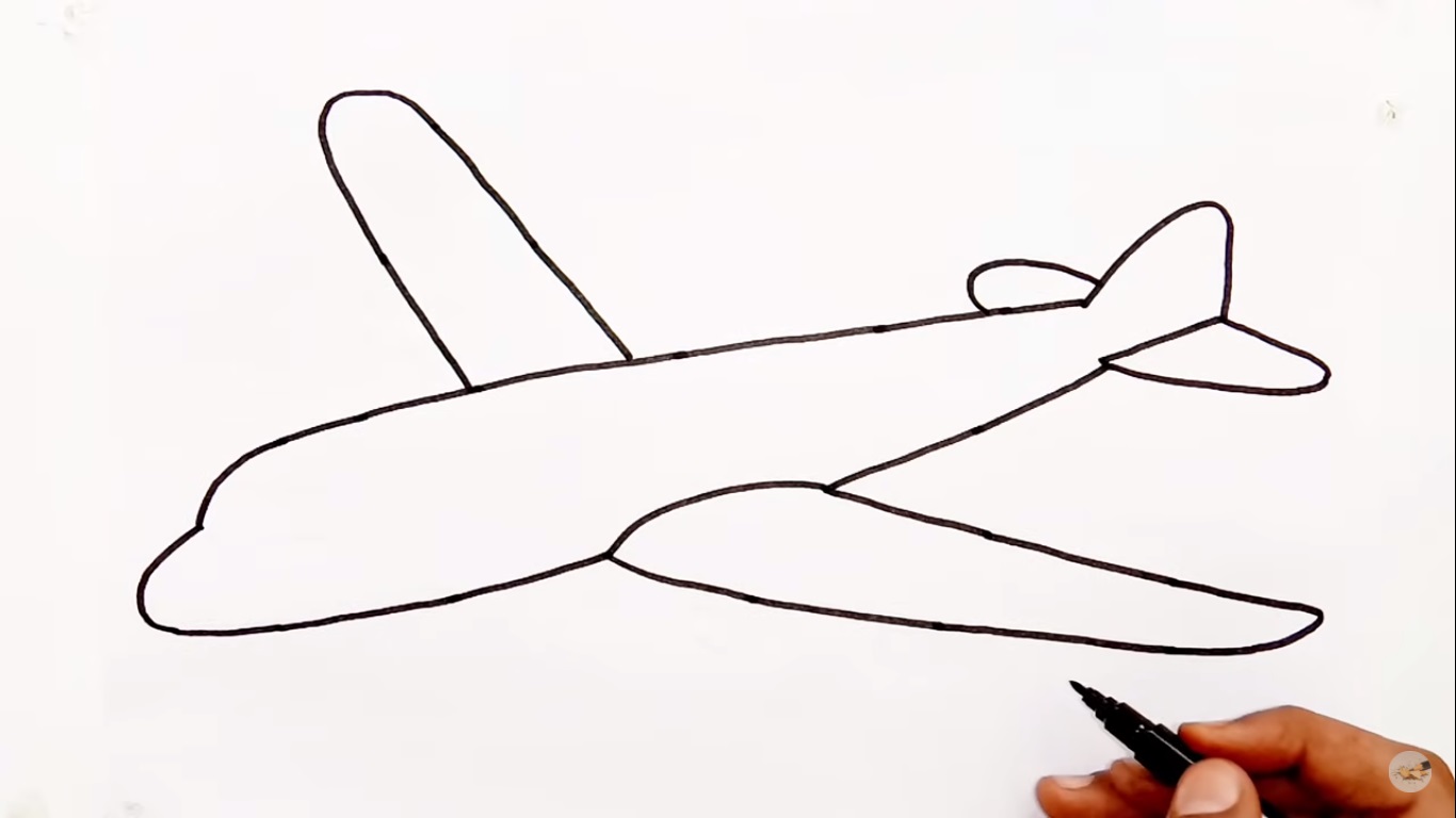 Detail Gambar Pesawat Terbang Sketsa Nomer 12