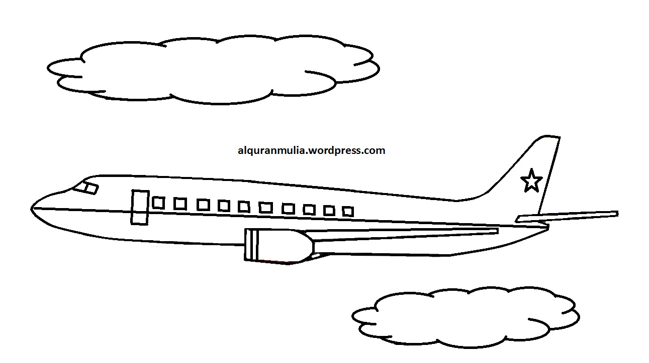 Detail Gambar Pesawat Terbang Untuk Diwarnai Nomer 21