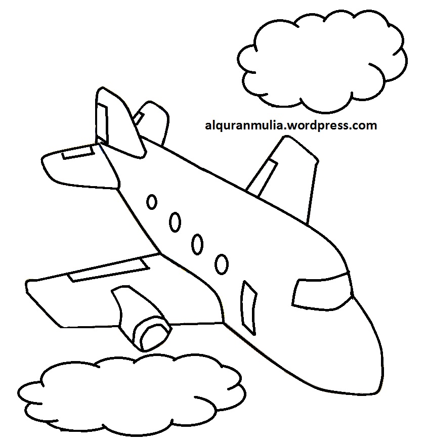 Detail Gambar Pesawat Terbang Untuk Diwarnai Nomer 22