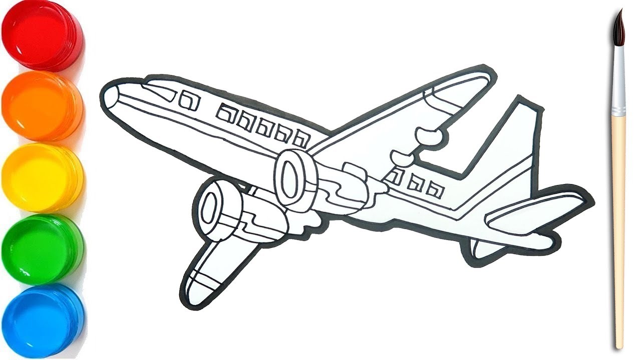 Detail Gambar Pesawat Untuk Mewarnai Nomer 52