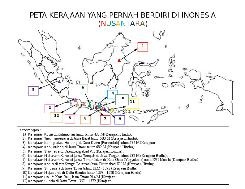 Gambar Peta 9 Kerajaan Ndonesia - KibrisPDR