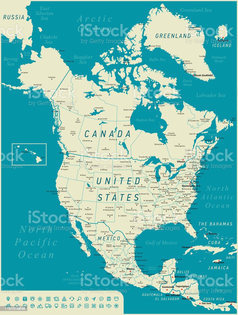 Detail Gambar Peta Amerika Utara Nomer 12
