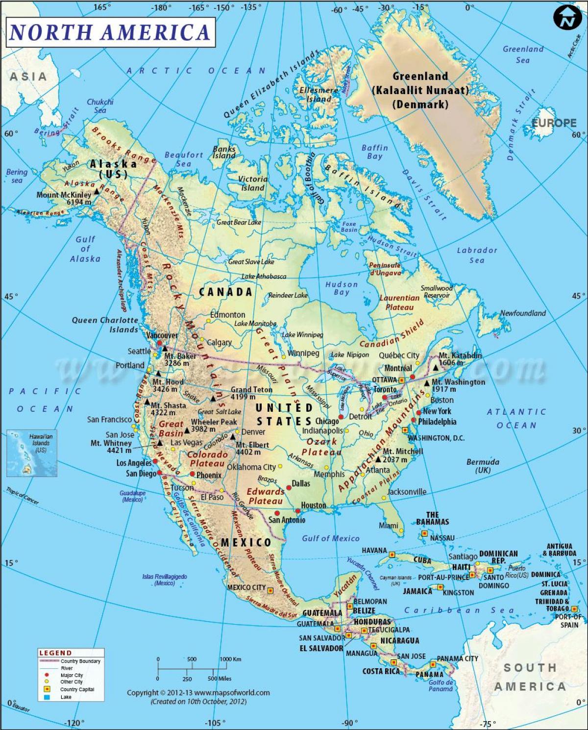 Detail Gambar Peta Amerika Utara Nomer 5