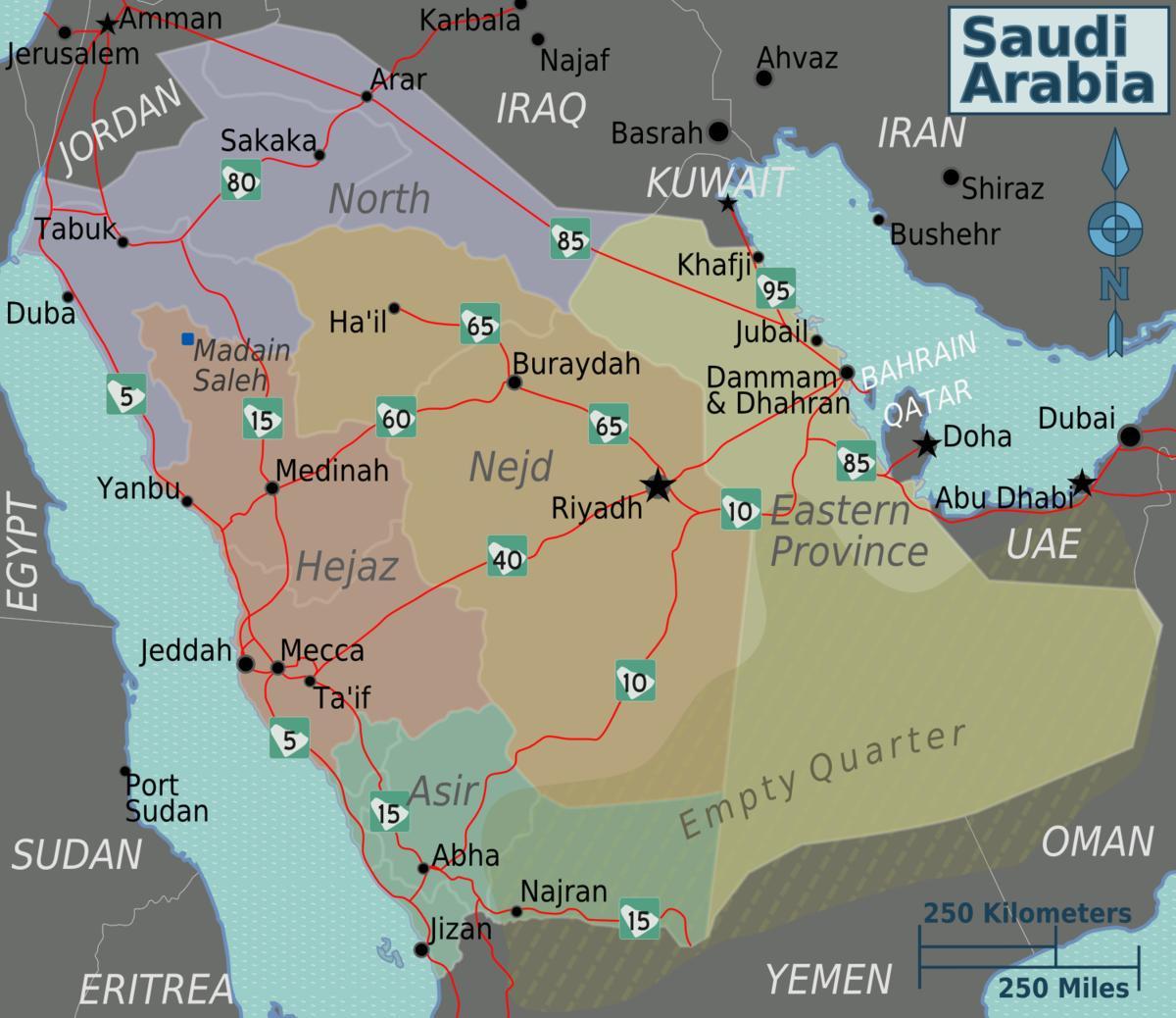 Detail Gambar Peta Arab Saudi Lengkap Nomer 27