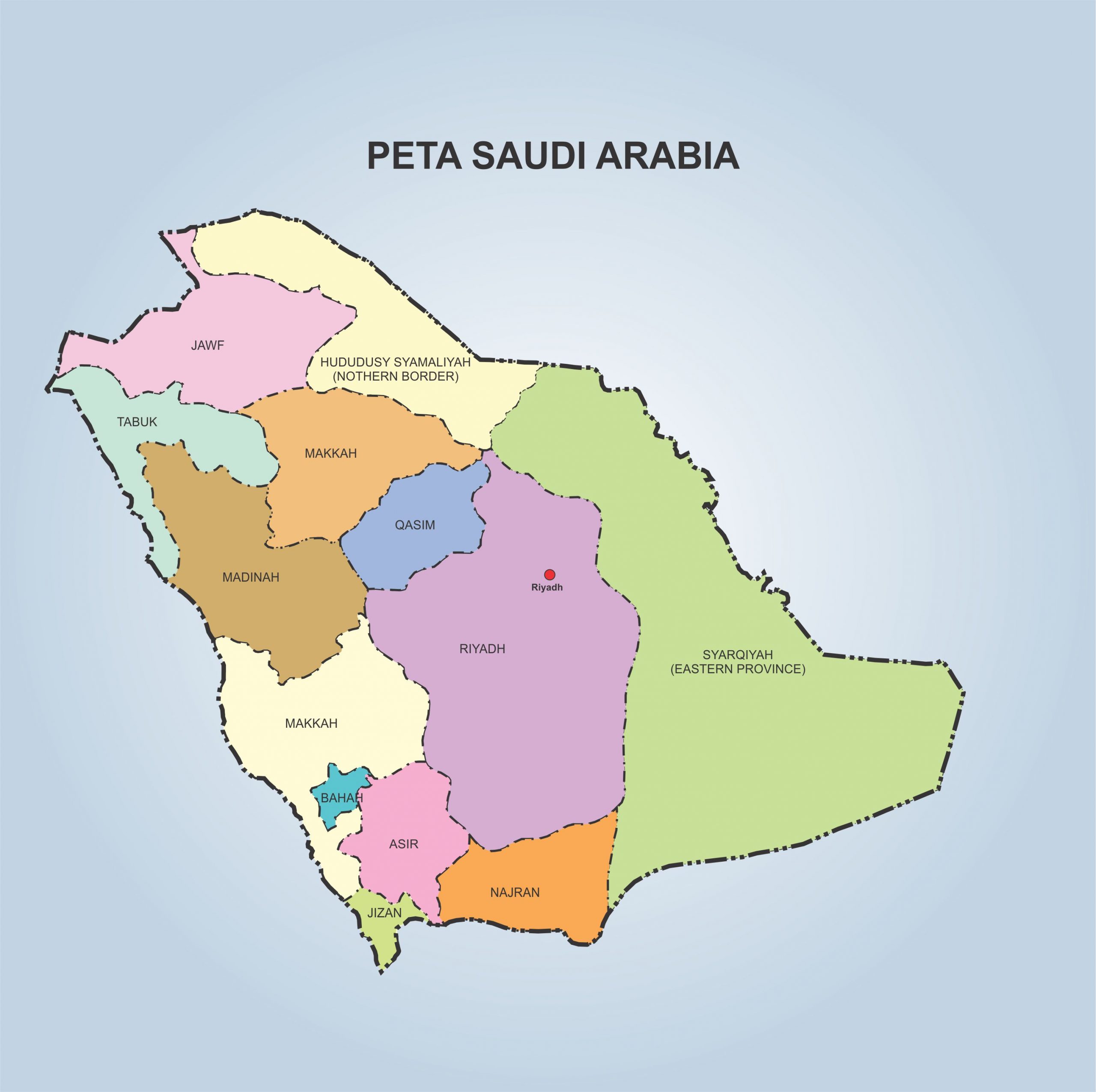 Detail Gambar Peta Arab Saudi Lengkap Nomer 3