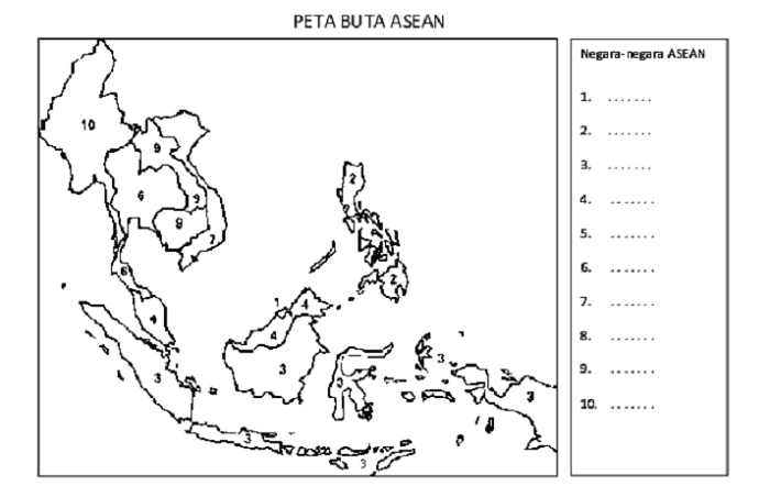 Detail Gambar Peta Asean Lengkap Nomer 45