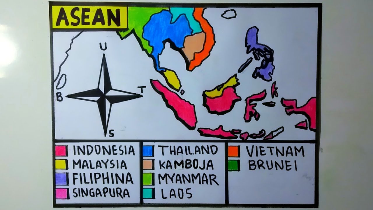 Detail Gambar Peta Asean Lengkap Nomer 8