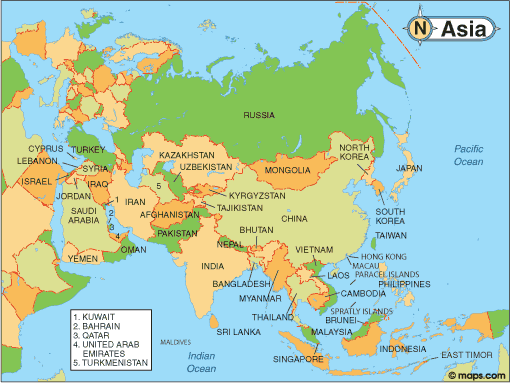 Detail Gambar Peta Asia Nomer 11