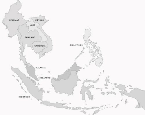 Gambar Peta Asia Tenggara Hitam Putih - KibrisPDR