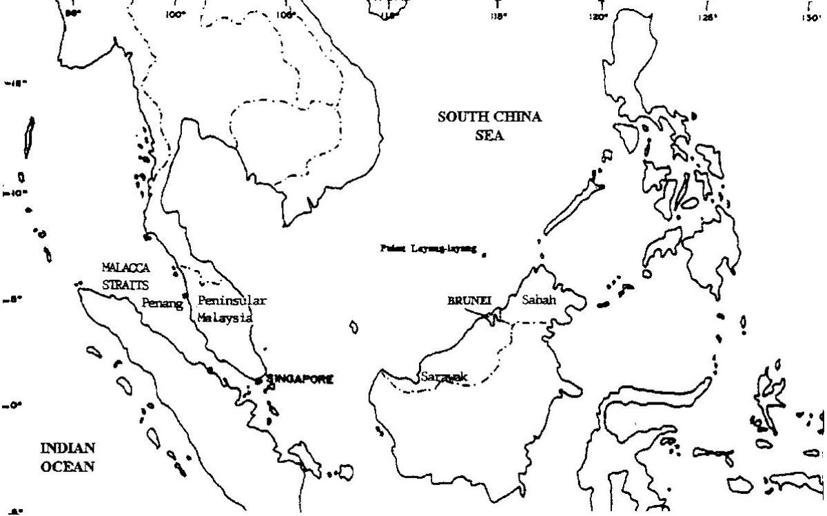 Detail Gambar Peta Asia Tenggara Hitam Putih Nomer 18