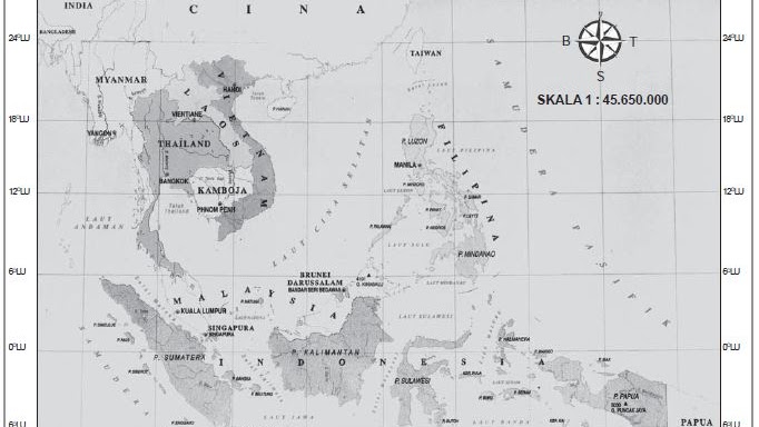 Detail Gambar Peta Asia Tenggara Hitam Putih Nomer 51