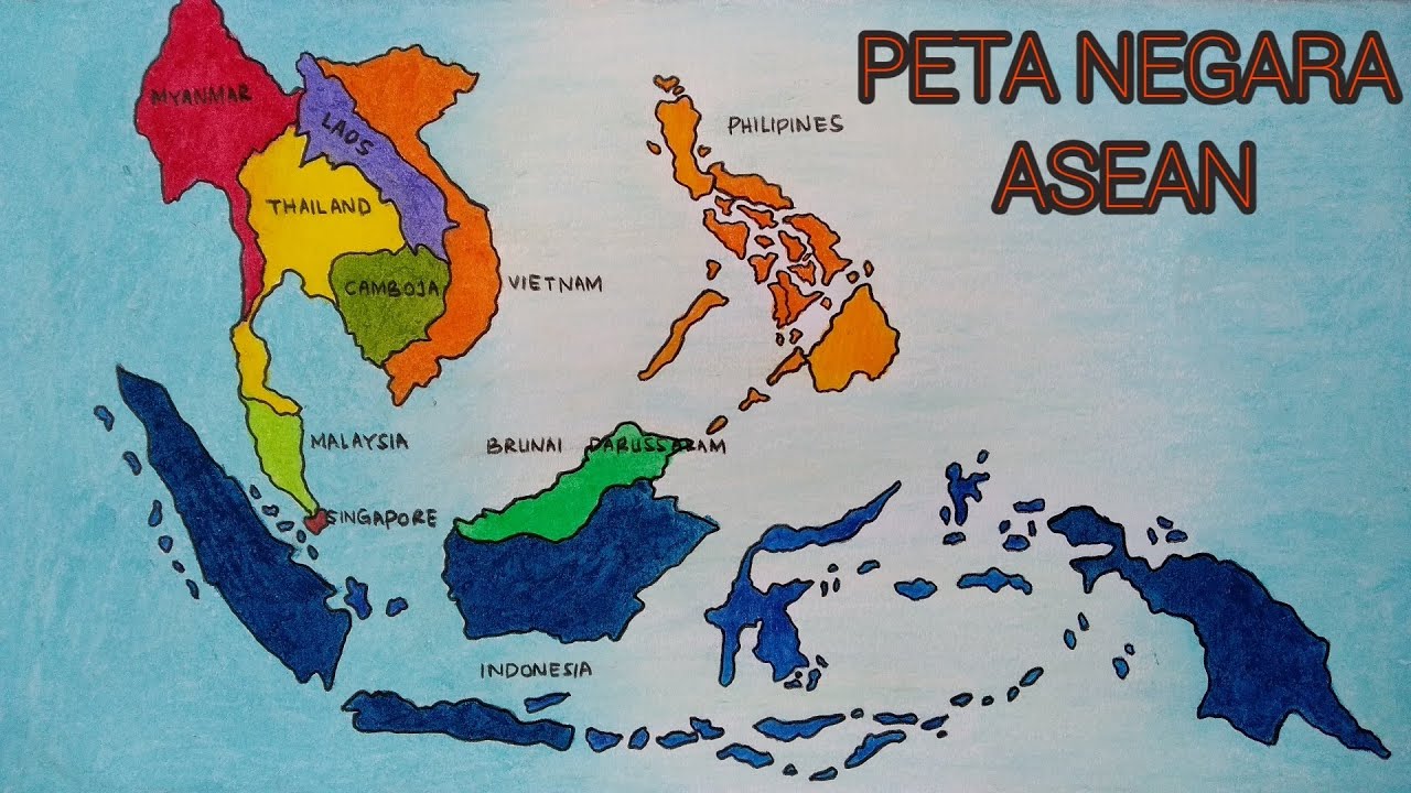 Detail Gambar Peta Asia Tenggara Yang Besar Nomer 3