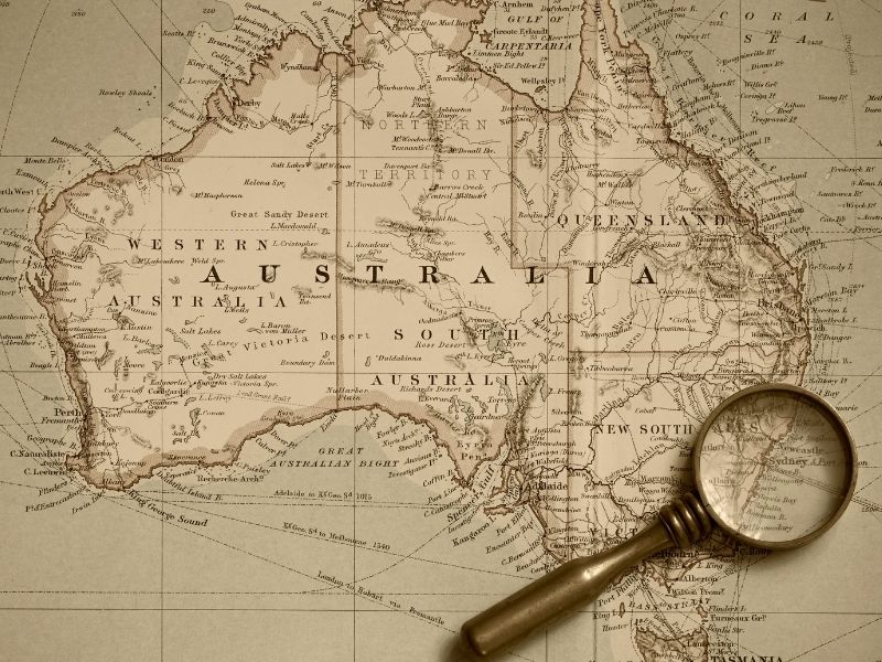 Detail Gambar Peta Australia Lengkap Nomer 47