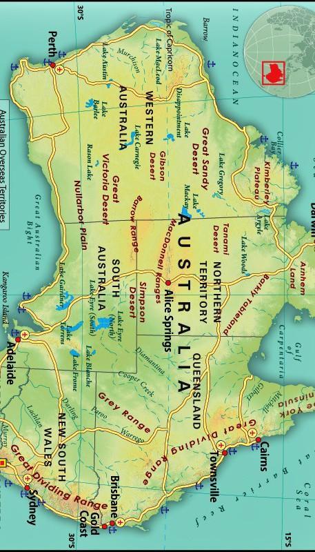 Detail Gambar Peta Australia Lengkap Nomer 55