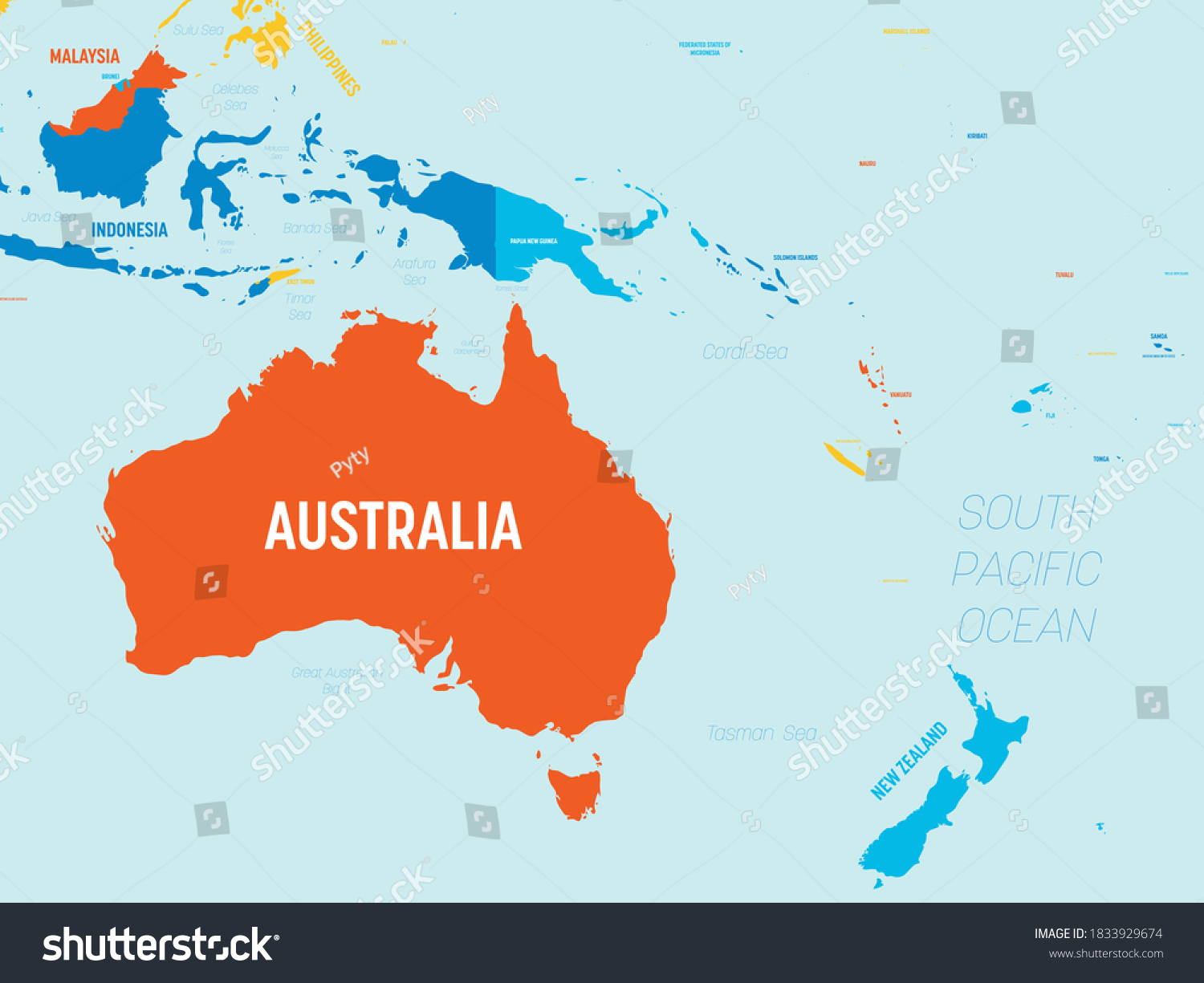 Detail Gambar Peta Benua Oceania Nomer 19