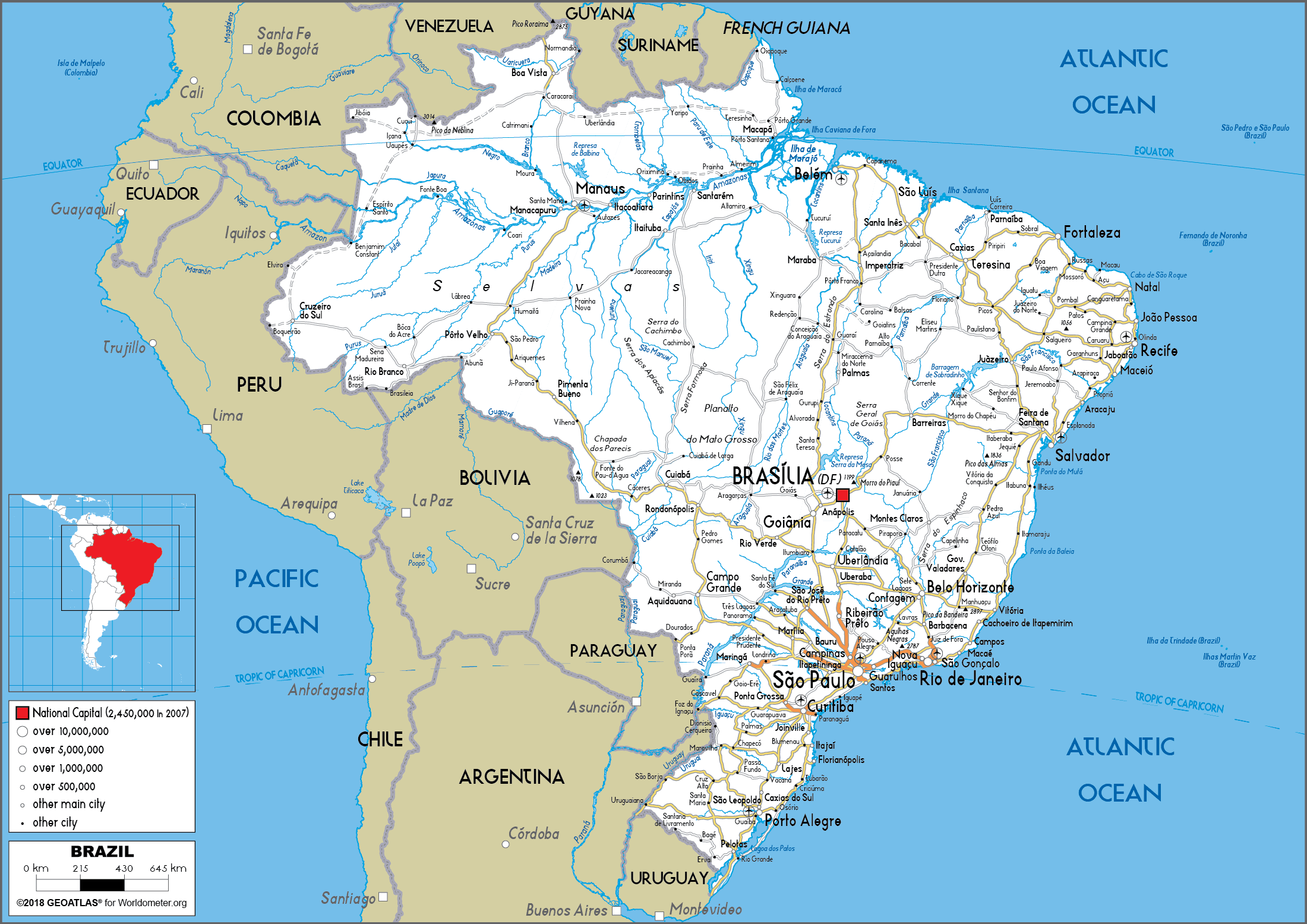 Detail Gambar Peta Brazil Nomer 12